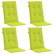 Coussins de chaise de jardin vidaxl 6 ST High arrière 120x50x3 cm tissu vert transparent - afbeelding 3