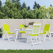 Coussins de chaise de jardin vidaxl 6 ST High arrière 120x50x3 cm tissu vert transparent - afbeelding 1