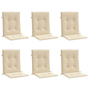 Coussins de chaise de jardin vidaxl 6 pcs 100x50x3 cm en tissu oxford beige - afbeelding 3