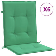 Vidaxl Garden Chair Cushions 6 PCS 100x50x3 cm Oxford Fabric vert - afbeelding 2