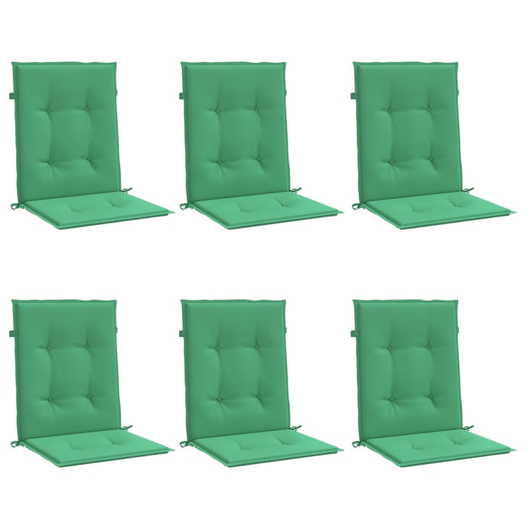 Vidaxl Garden Chair Cushions 6 PCS 100x50x3 cm Oxford Fabric vert