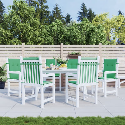 Vidaxl Garden Chair Cushions 6 PCS 100x50x3 cm Oxford Fabric vert