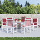 Coussins de chaise de jardin vidaxl 6 pcs 100x50x3 cm oxford tissu vin rouge