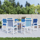 Coussins de chaise de jardin vidaxl 6 pcs 100x50x3 cm oxford tissu royal bleu