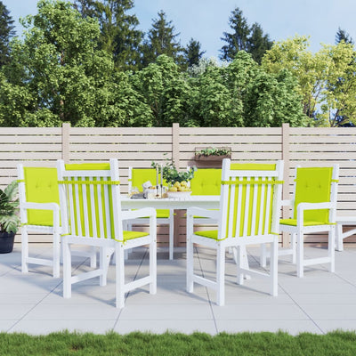 Coussins de chaise de jardin vidaxl 6 pcs 100x50x3 cm tissu oxford vert transparent vert