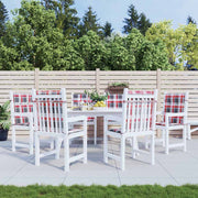 Coussins de chaise de jardin vidaxl 6 pcs 100x50x3 cm Oxford tissu diamant motif rouge - afbeelding 1