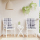 Coussins de chaise de jardin vidaxl 2 pcs 100x50x3 cm oxford tissu diamant motif gris