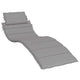 Vidaxl Lounger Cushion 186x58x3 cm Oxford Fabric Gray