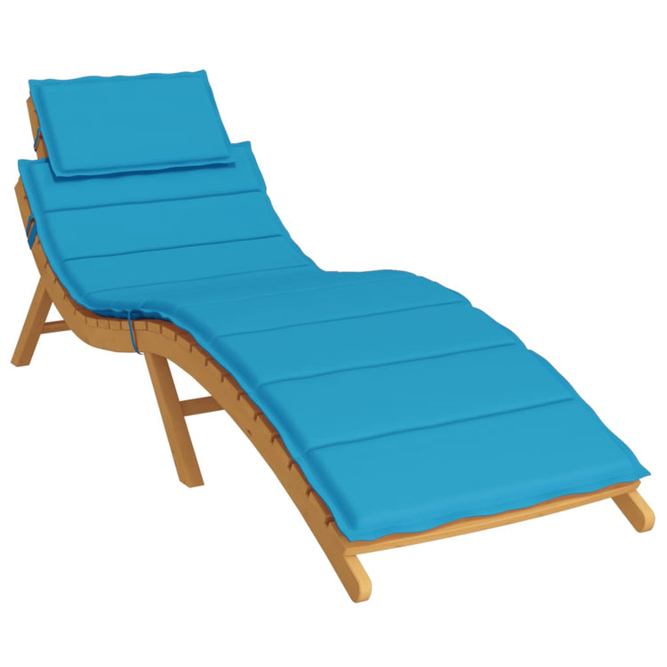 Vidaxl Lounger Cushion 186x58x3 cm Oxford tissu bleu