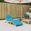 Vidaxl Lounger Cushion 186x58x3 cm Oxford tissu bleu