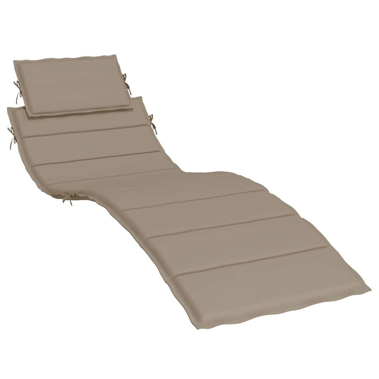 Vidaxl Lounge Cushion 186x58x3 cm Oxford tissu taupe