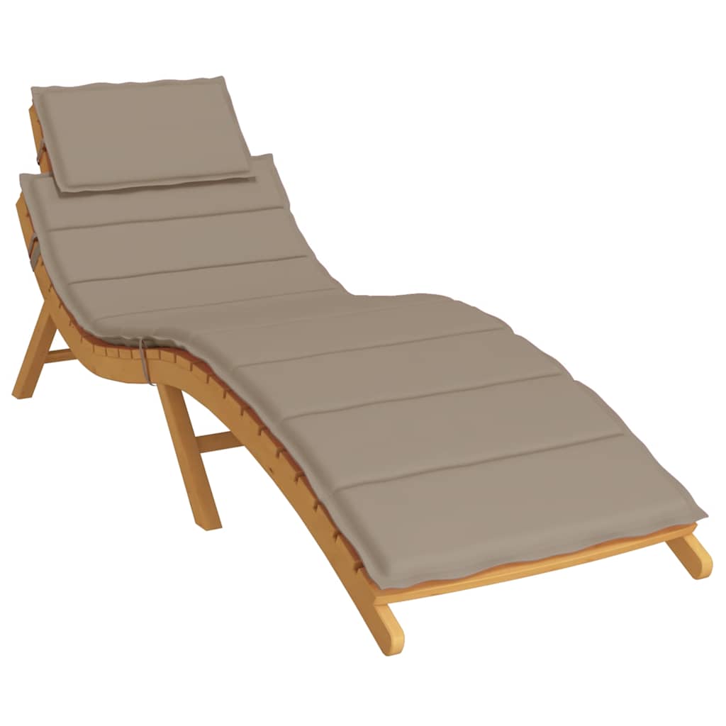 Vidaxl Lounge Cushion 186x58x3 cm Oxford tissu taupe