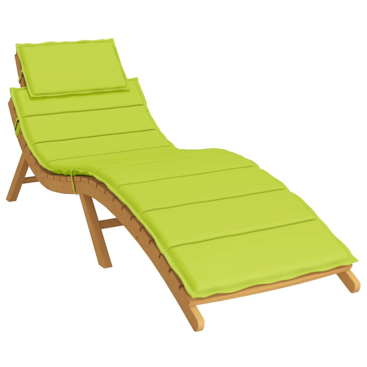 Vidaxl Lounger Cushion 186x58x3 cm Oxford tissu vert clair
