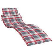 Vidaxl coussin lounger 186x58x3 cm oxford tissu diamant motif rouge - afbeelding 2