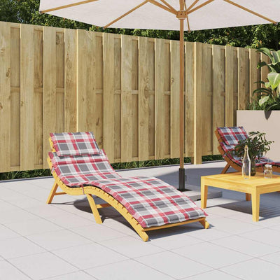 Vidaxl coussin lounger 186x58x3 cm oxford tissu diamant motif rouge