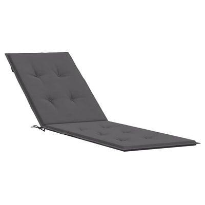 Coussin de chaise de patio vidaxl (75 + 105) x50x4 cm anthracite -colored