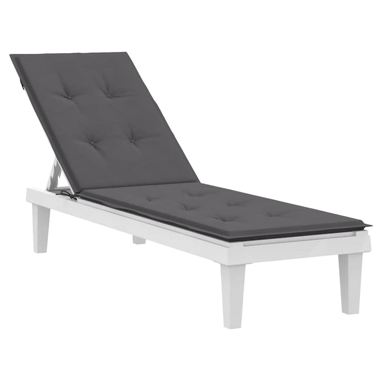Coussin de chaise de patio vidaxl (75 + 105) x50x4 cm anthracite -colored