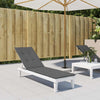 Coussin de chaise de patio vidaxl (75 + 105) x50x4 cm anthracite -colored