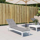 Coussin de chaise de patio vidaxl (75 + 105) gris x50x4 cm