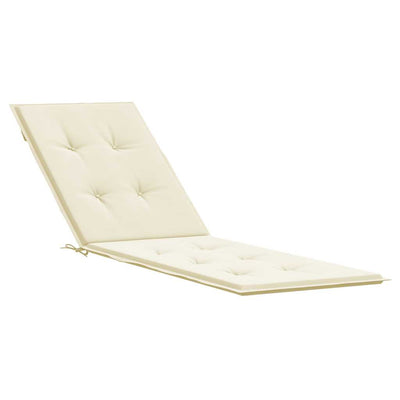 Coussin de chaise de patio vidaxl (75 + 105) Crème x50x4 cm -colored