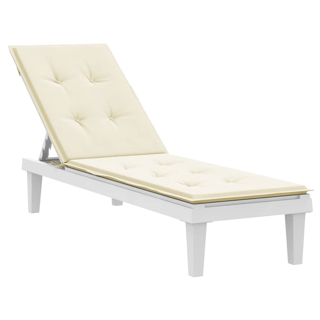 Coussin de chaise de patio vidaxl (75 + 105) Crème x50x4 cm -colored