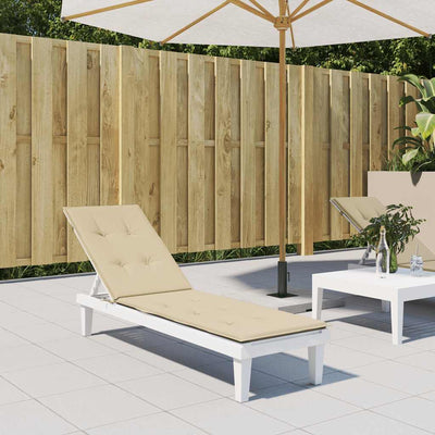 Coussin de chaise de patio vidaxl (75 + 105) x50x4 cm beige