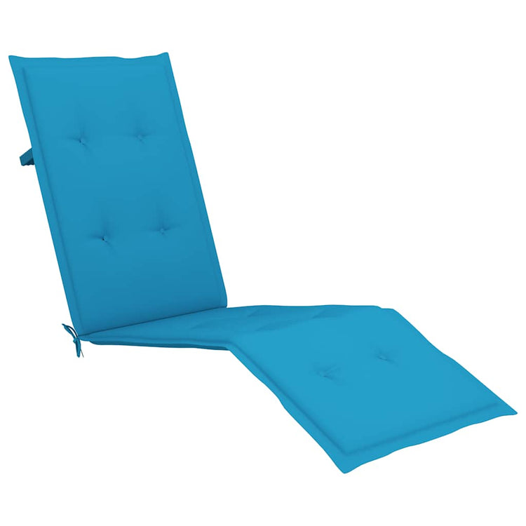 Coussin de chaise de patio vidaxl (75 + 105) x50x4 cm bleu