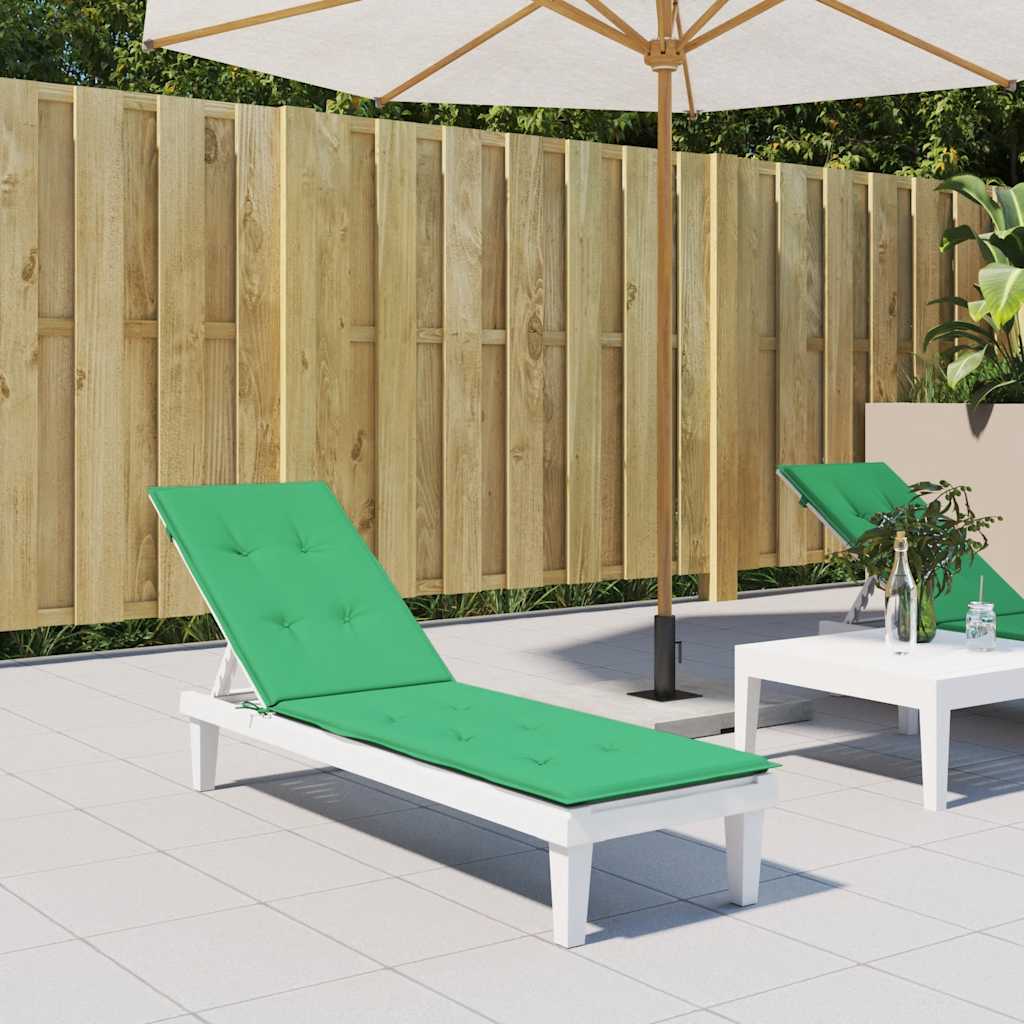 Coussin de chaise de patio Vidaxl (75 + 105) Green x50x4 cm