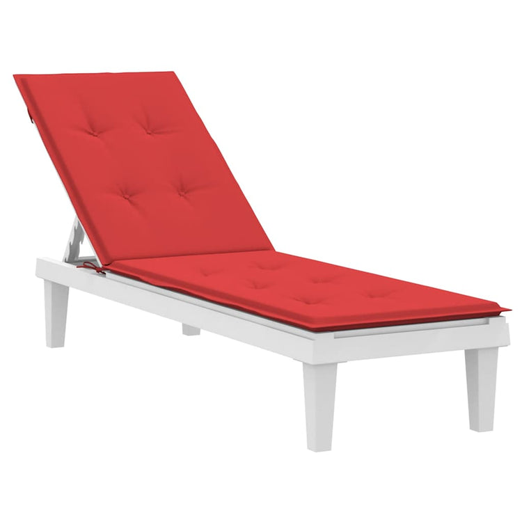 Coussin de chaise de patio vidaxl (75 + 105) x50x4 cm rouge