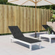 Coussin de chaise de patio vidaxl (75 + 105) x50x4 cm noir