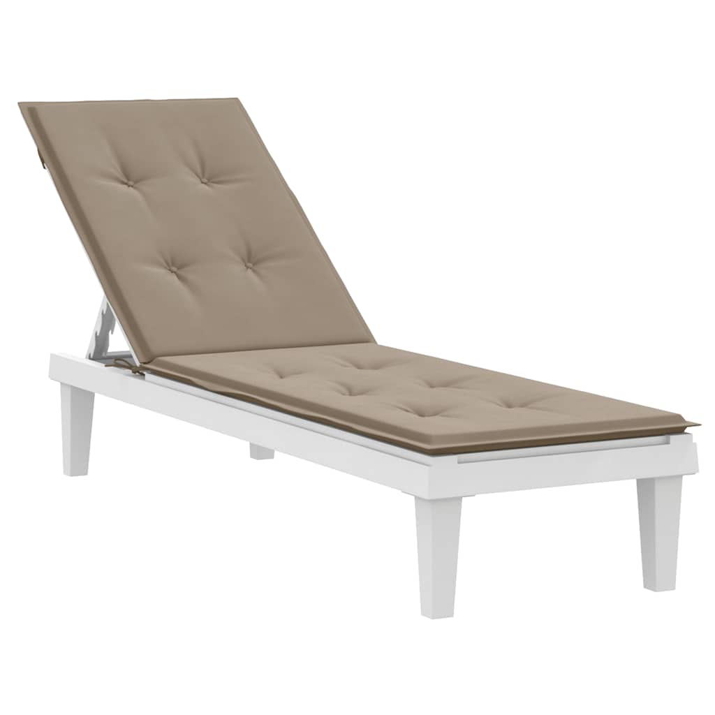 Coussin de chaise de patio vidaxl (75 + 105) x50x4 cm taupe