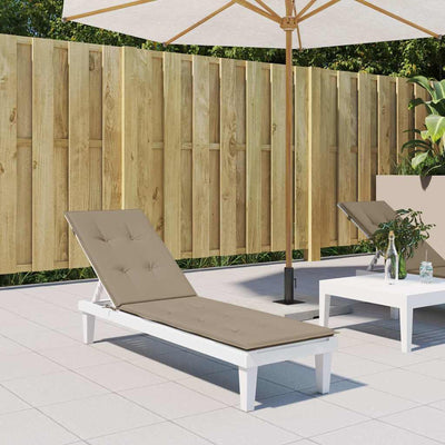 Coussin de chaise de patio vidaxl (75 + 105) x50x4 cm taupe