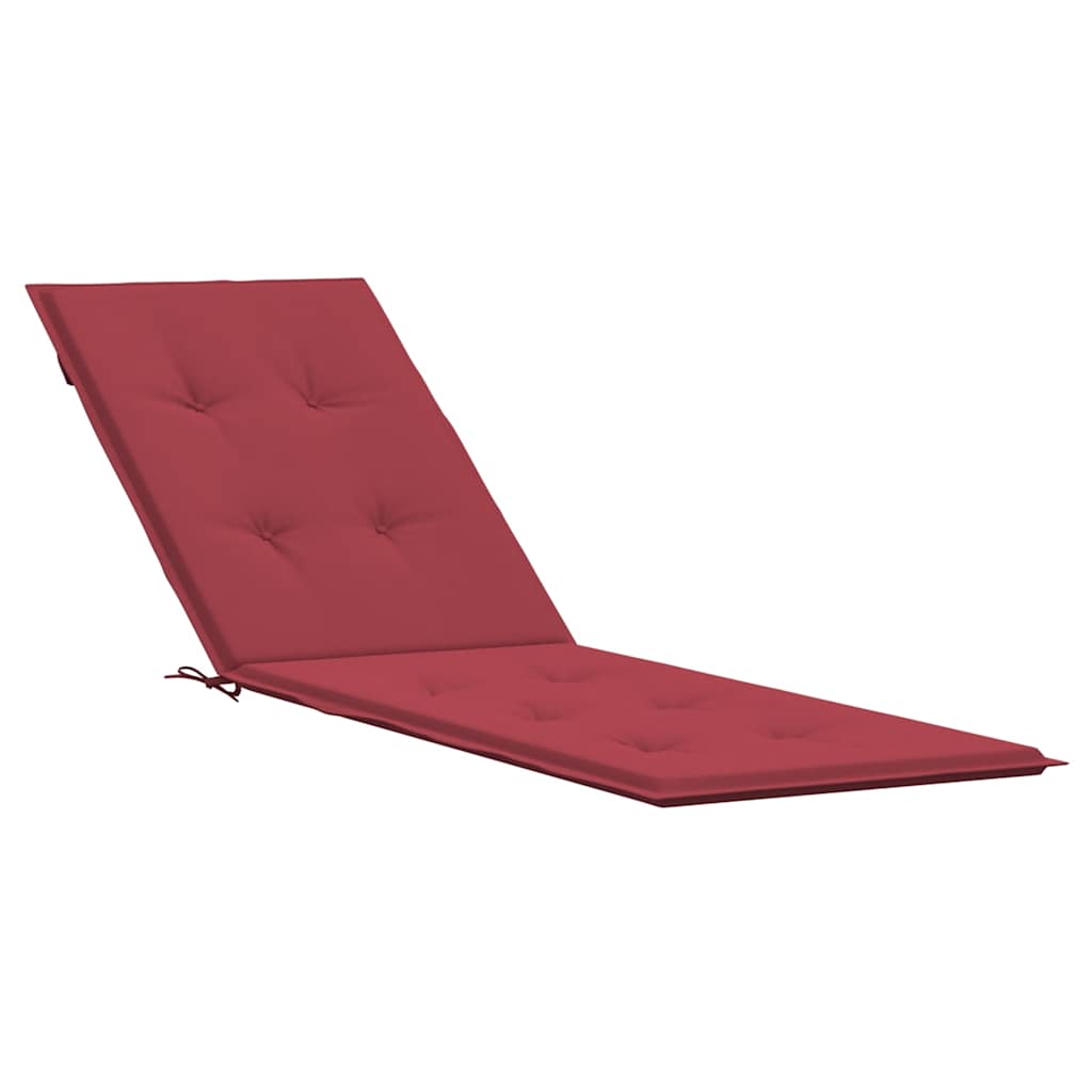 Coussin de chaise de patio vidaxl (75 + 105) x50x4 cm rouge