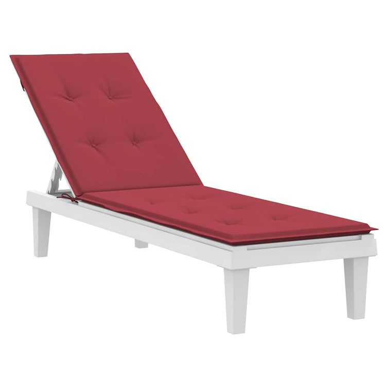 Coussin de chaise de patio vidaxl (75 + 105) x50x4 cm rouge