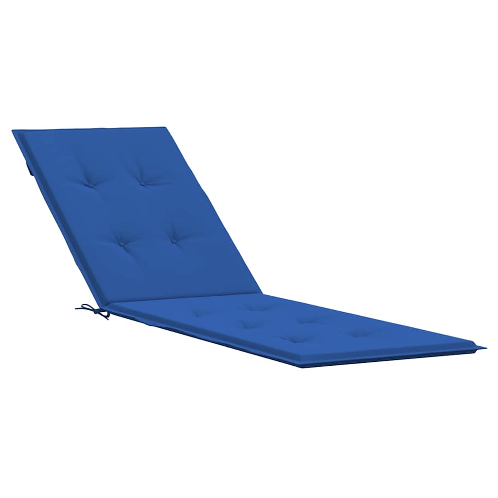 Coussin de chaise de patio vidaxl (75 + 105) x50x4 cm bleu royal