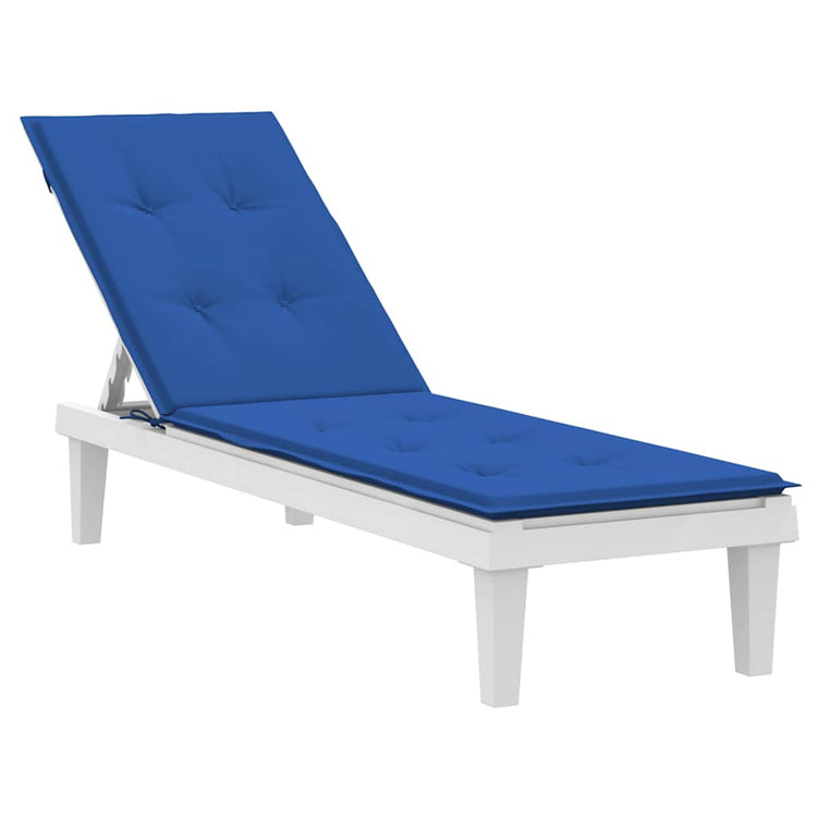 Coussin de chaise de patio vidaxl (75 + 105) x50x4 cm bleu royal