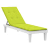 Coussin de chaise de patio vidaxl (75 + 105) x50x4 cm vert transparent