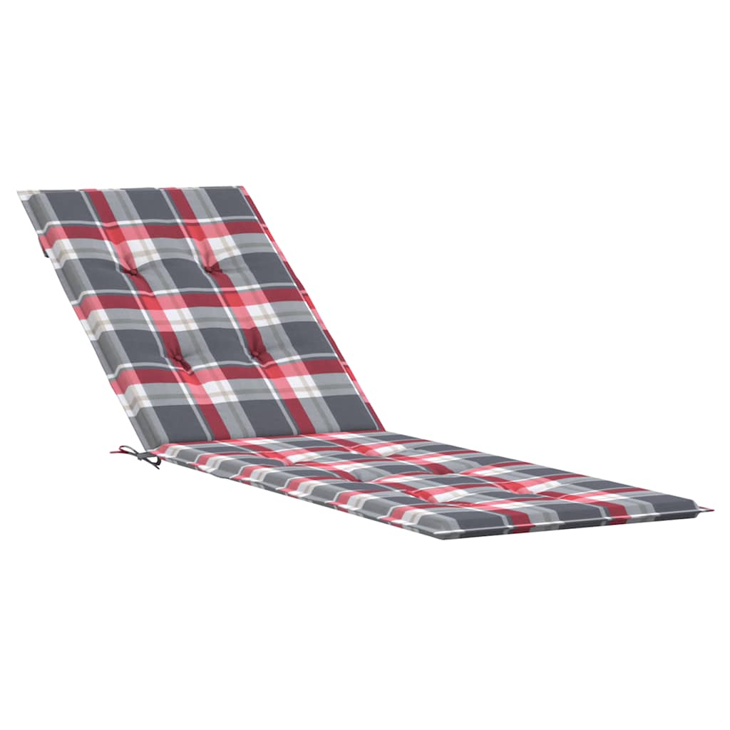 Modèle de fenêtre de coussin de chaise de patio vidaxl (75 + 105) x50x4 cm rouge