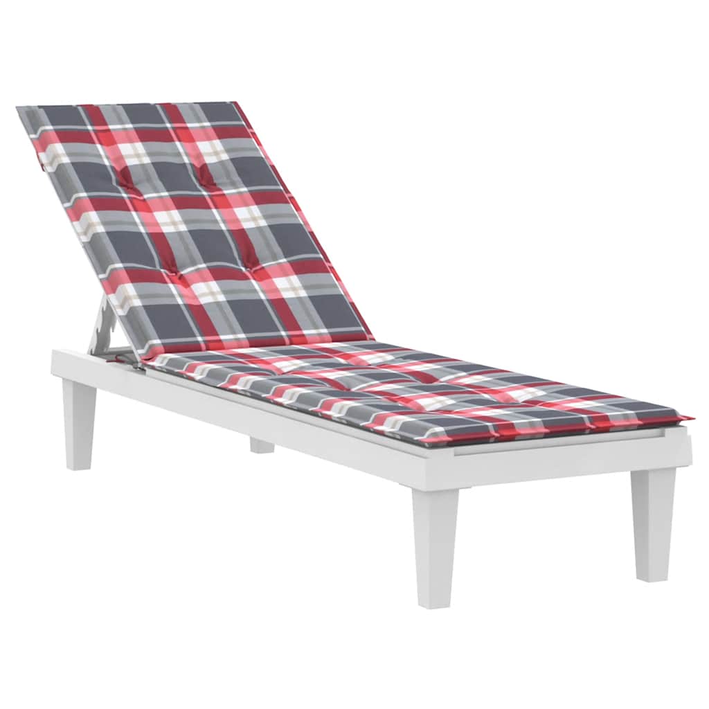 Modèle de fenêtre de coussin de chaise de patio vidaxl (75 + 105) x50x4 cm rouge