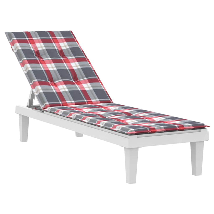 Modèle de fenêtre de coussin de chaise de patio vidaxl (75 + 105) x50x4 cm rouge