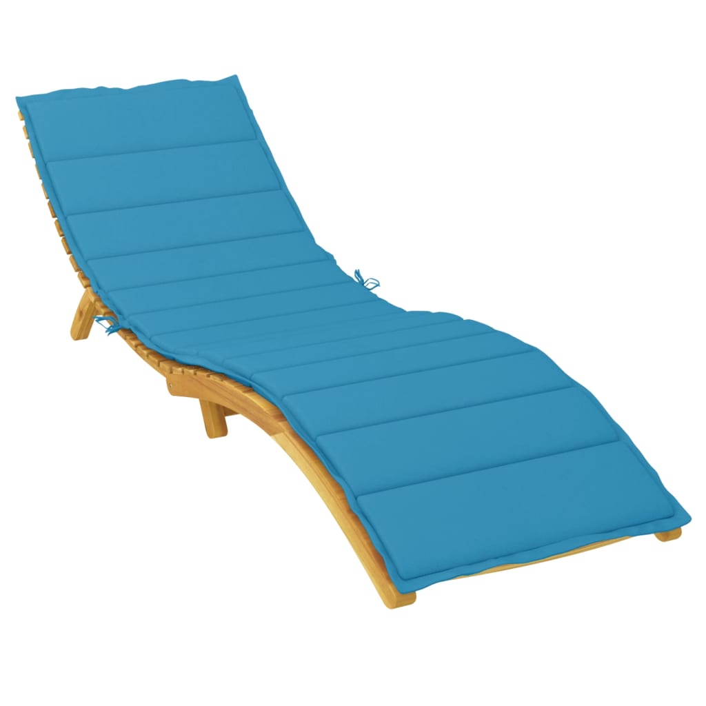 Vidaxx coussin de transat 200x50x3cm tissu oxford bleu