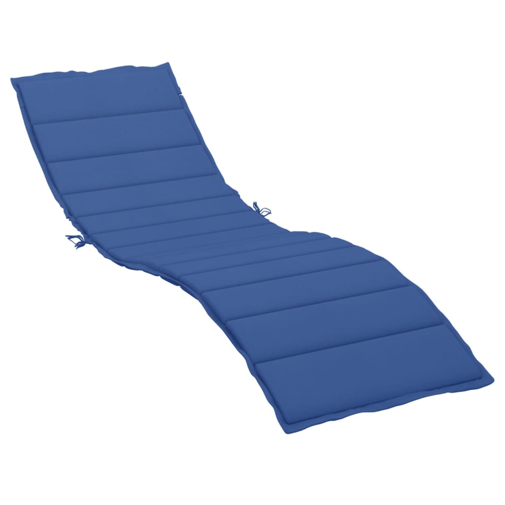 Vidaxl Lounger Cushion 200x50x3 cm Oxford tissu Royal Blue