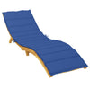 Vidaxl Lounger Cushion 200x50x3 cm Oxford tissu Royal Blue