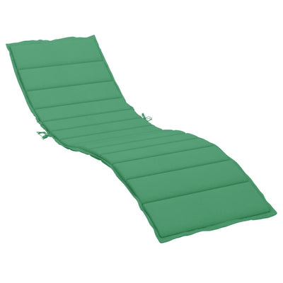 Vidaxl Lounger Cushion 200x60x3 cm Oxford tissu vert