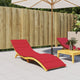 Vidaxl Lounger Cushion 200x60x3 cm oxford tissu rouge