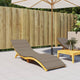 Vidaxl Lounger Cushion 200x60x3 cm oxford tissu taupe