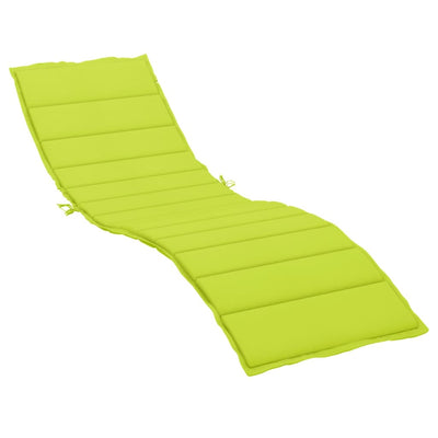 Vidaxl Lounger Cushion 200x60x3 cm Oxford tissu vert clair