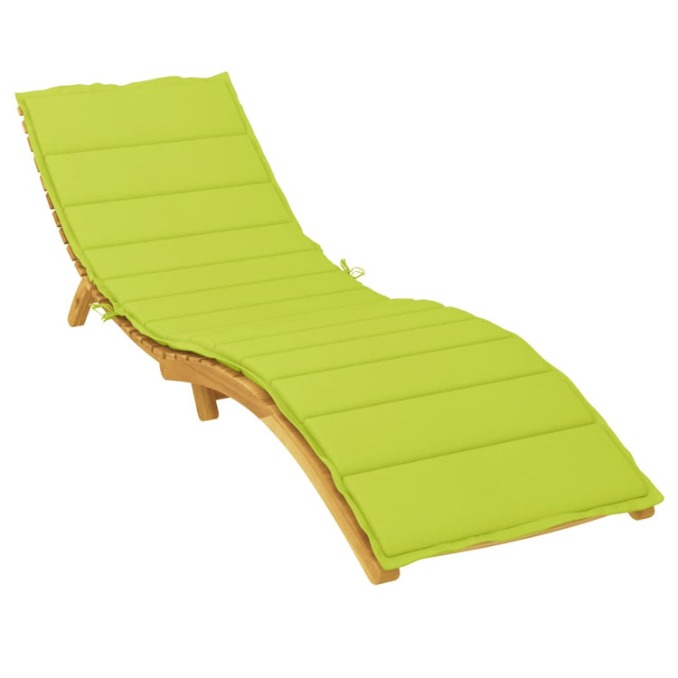 Vidaxl Lounger Cushion 200x60x3 cm Oxford tissu vert clair