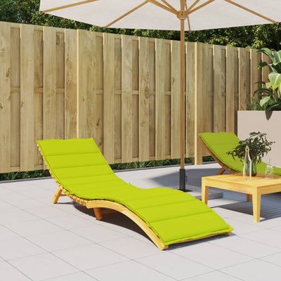 Vidaxl Lounger Cushion 200x60x3 cm Oxford tissu vert clair