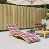 Vidaxl Lounger Cushion 200x60x3 cm Oxford tissu diamant motif rouge